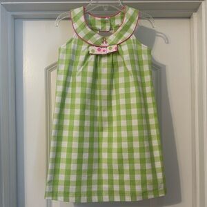 Patsy Aiken Check Dress Size 4 Monogram A